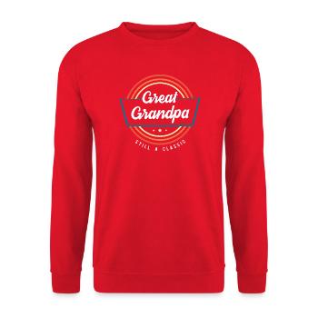 Grandpa Grandpa Grandchild Grandpa Grandpa - Unisex Sweatshirt - red - Front - Alina (178cm) & Michal (187cm)