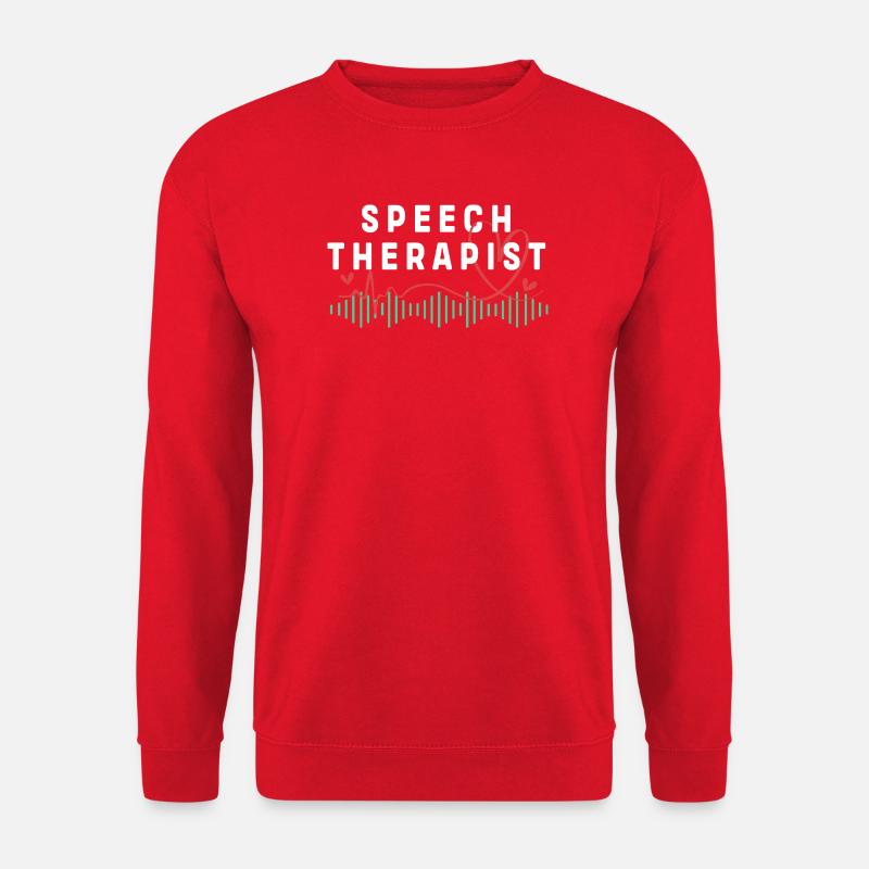 Sprachtherapeut Logopäde Logopädie - Unisex Pullover - Rot