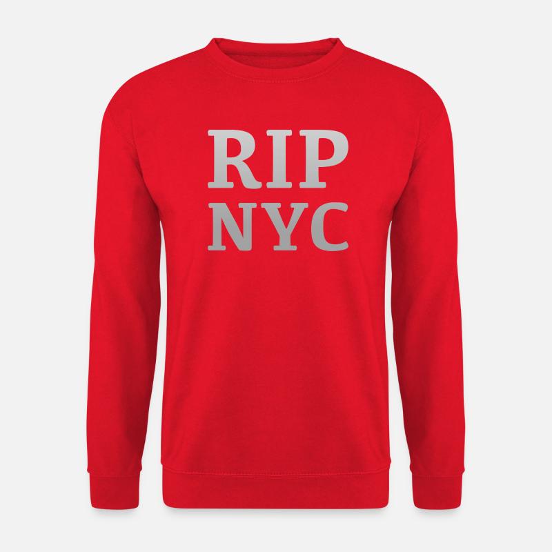 RIP NYC Monochromes Design - Unisex Pullover - Rot