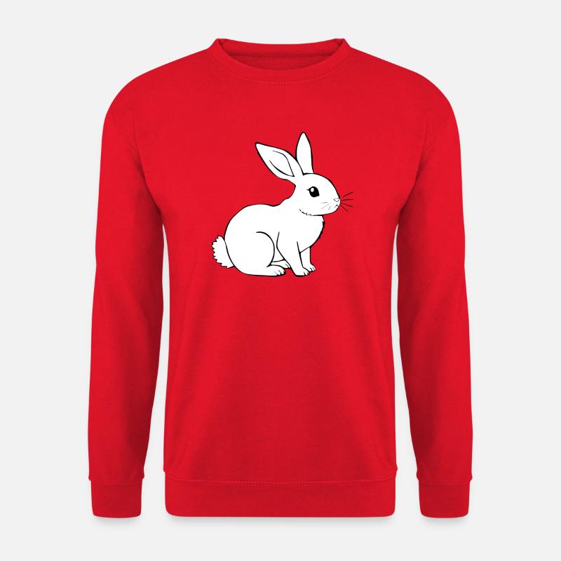 Kaninchen Häschen Hase Zwergkaninchen Geschenk - Unisex Pullover - Rot