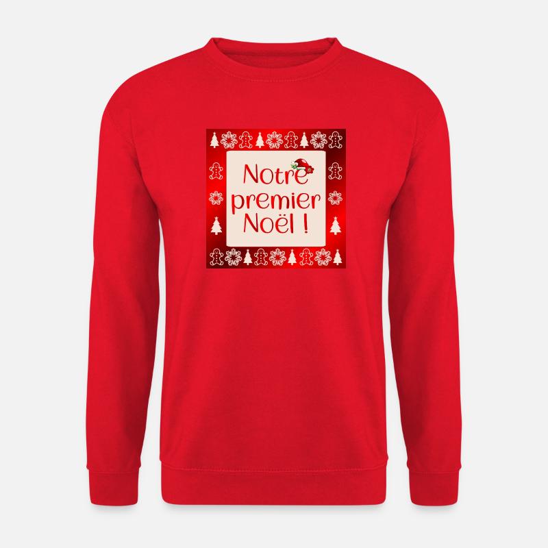 Unser erstes Weihnachten - Unisex Pullover - Rot