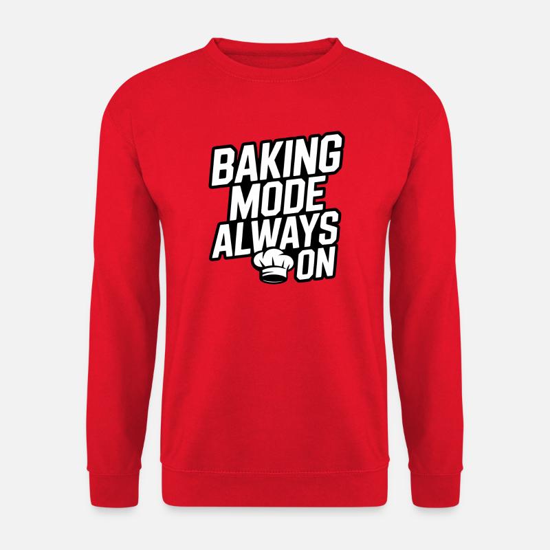 Backenmodus Immer An - Unisex Pullover - Rot
