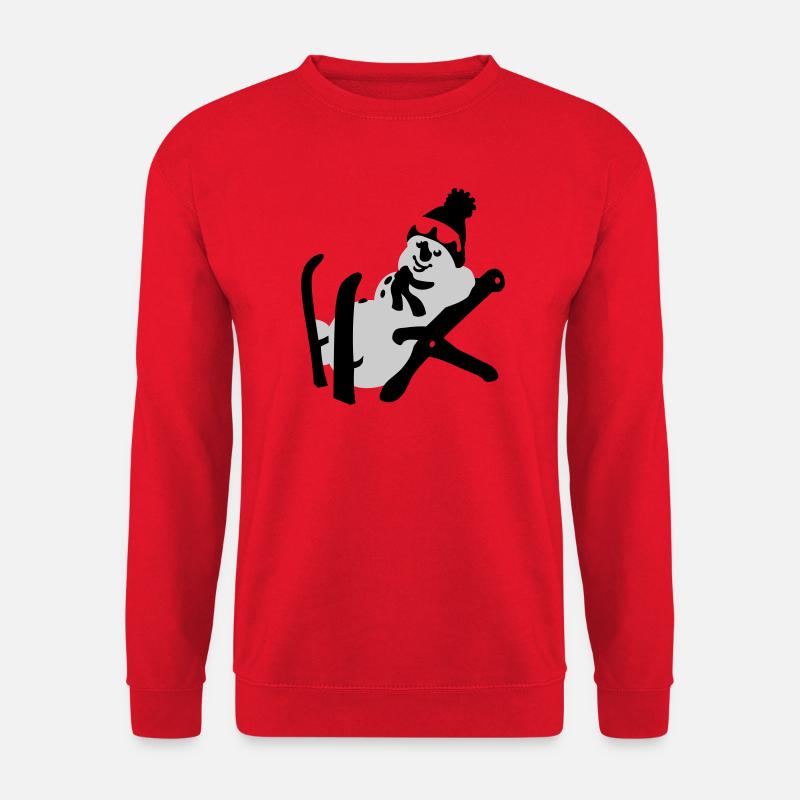 Schneemann - Unisex Pullover - Rot