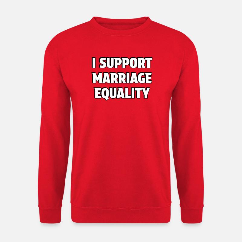 Unterstützen Sie die Ehegleichheit - Unisex Pullover - Rot