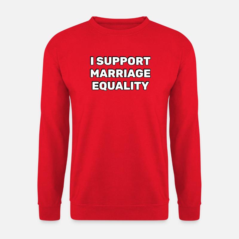 Support Marriage Equality  - Unisex Sweatshirt - red