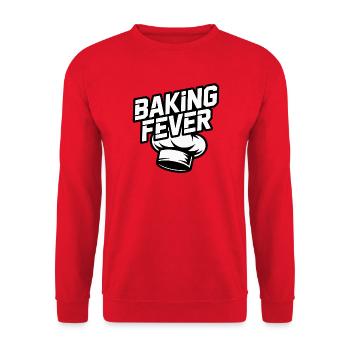 Baking Fever Küchenlogo - Unisex Pullover - Rot - Vorne - Alina (178cm) & Michal (187cm)