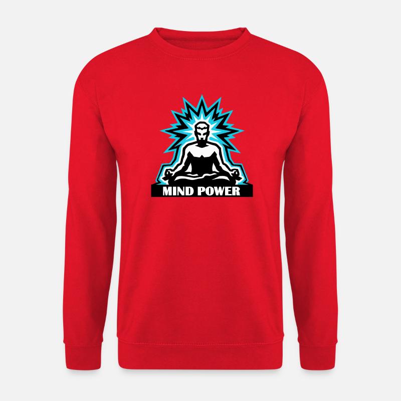 Mind Power Meditation Aura - Unisex Pullover - Rot