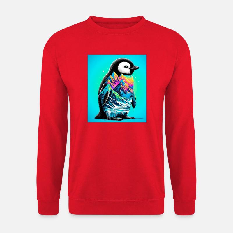 Pinguin - Unisex Pullover - Rot
