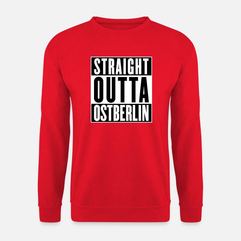 Straight outta Ostberlin (Farbe änderbar) - Unisex Pullover - Rot