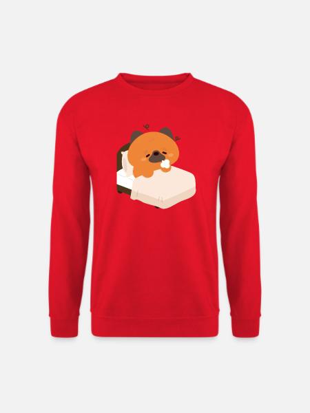 Müder Deutscher Schäferhundwelpe - Unisex Pullover - Rot