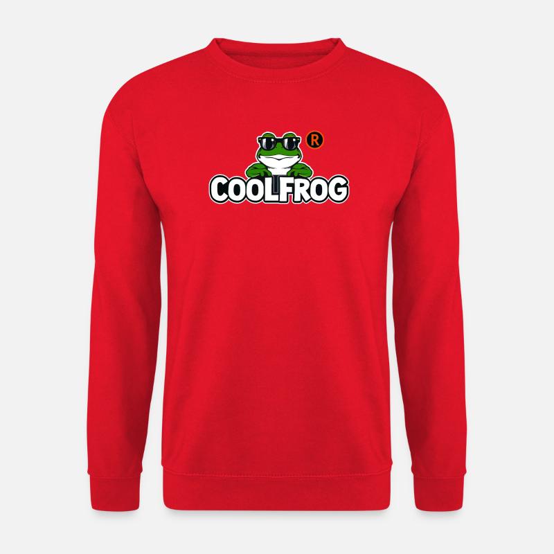 Cool Frog with Sunglasses - Unisex Sweatshirt - red