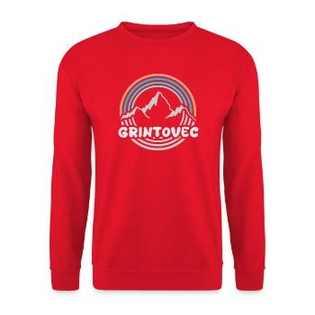 Mount Grintovec - Unisex Sweatshirt - red - Front - Alina (178cm) & Michal (187cm)