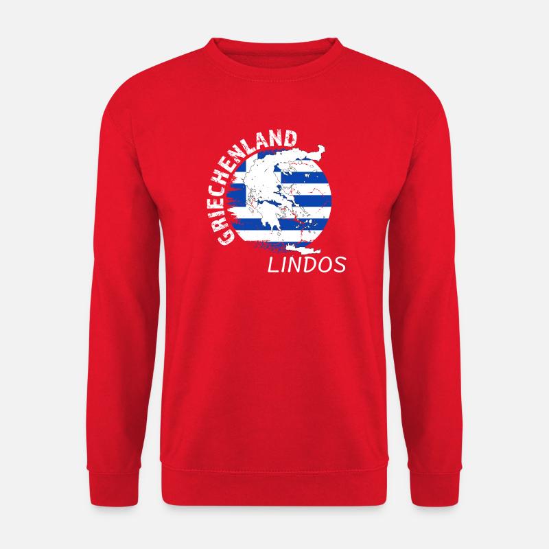 Lindos - Unisex Pullover - Rot