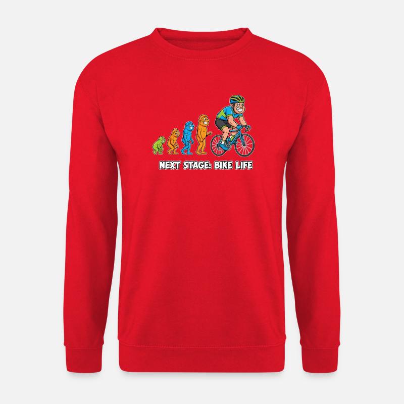 Evolution to Bike Life - Unisex Sweatshirt - red