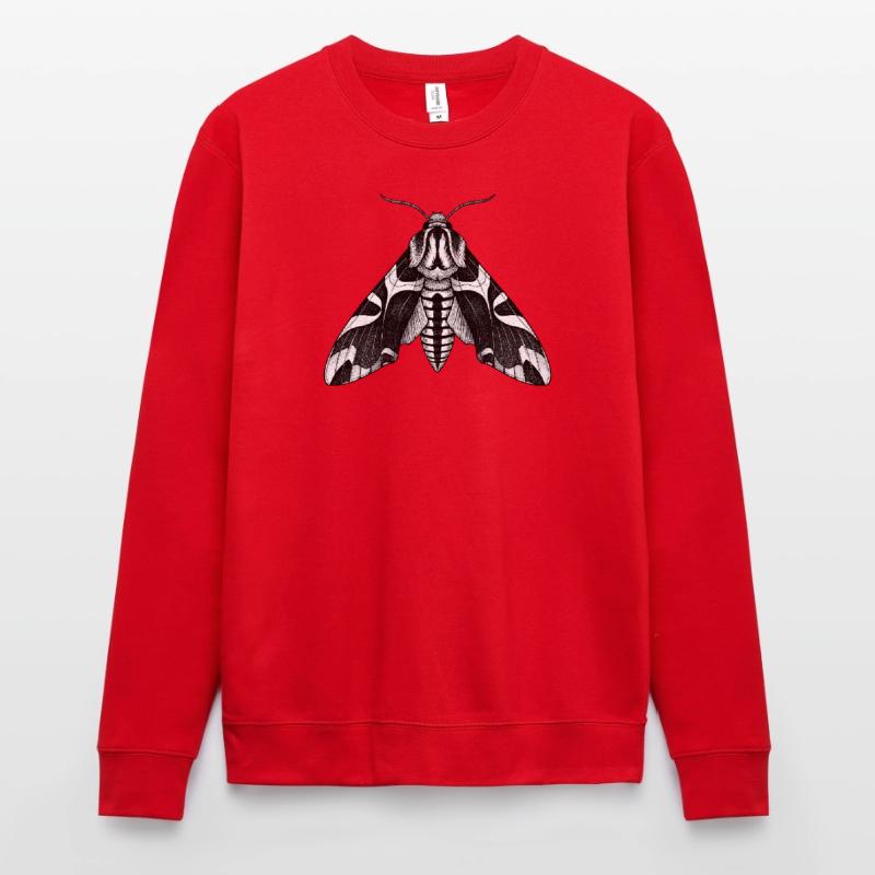 Moth Shadow Pattern Moth Black Moth Unisex Sweatshirt