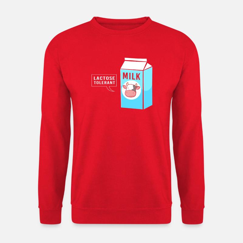 Milk Lactose Flatulence - Unisex Sweatshirt - red