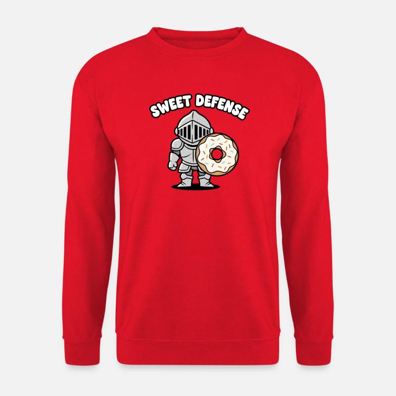 Ritter mit Donut - Unisex Pullover - Rot