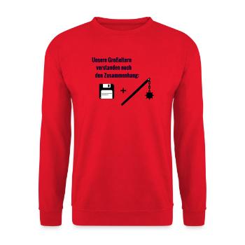Context - Unisex Sweatshirt - red - Front - Alina (178cm) & Michal (187cm)