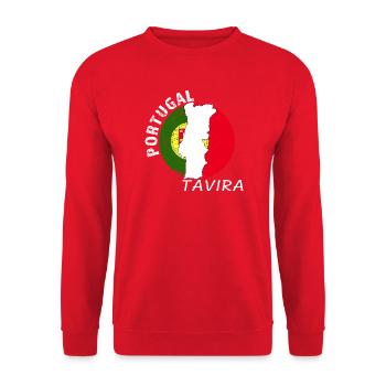 Tavira - Unisex Pullover - Rot - Vorne - Alina (178cm) & Michal (187cm)