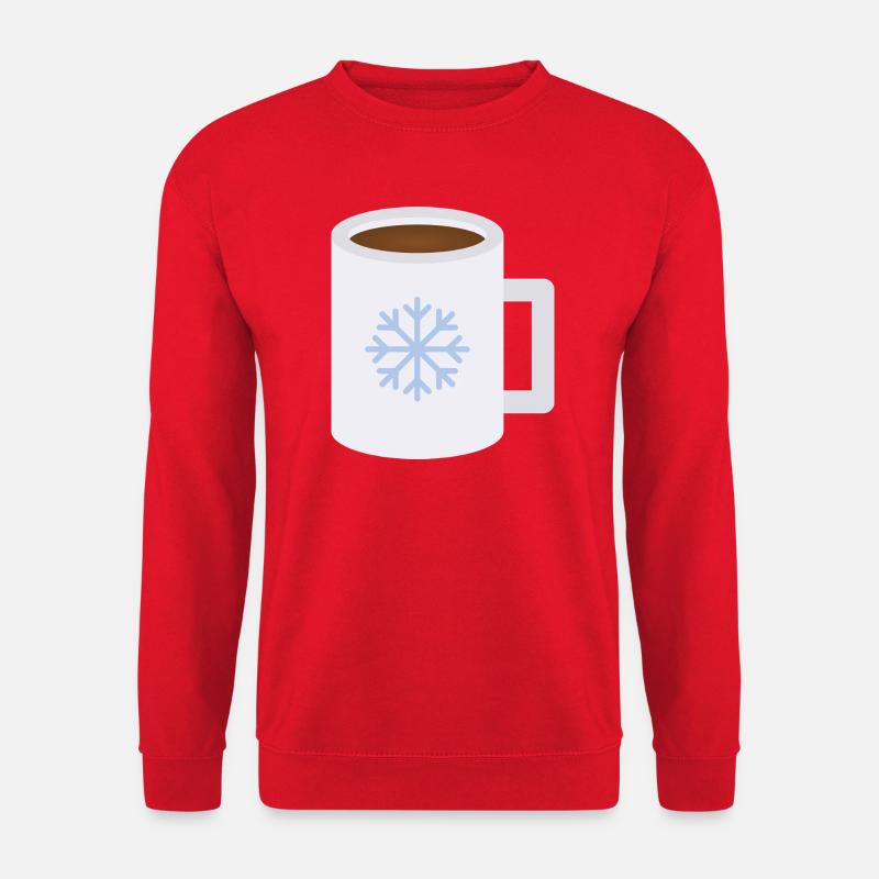 Schneeflocken-Frostbecher-Design - Unisex Pullover - Rot