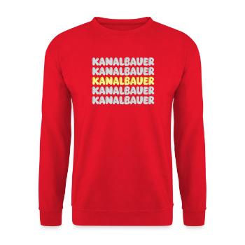 Cadeau pour le constructeur d’égouts - Sweat-shirt Unisexe - rouge - Devant - Alina (178cm) & Michal (187cm)