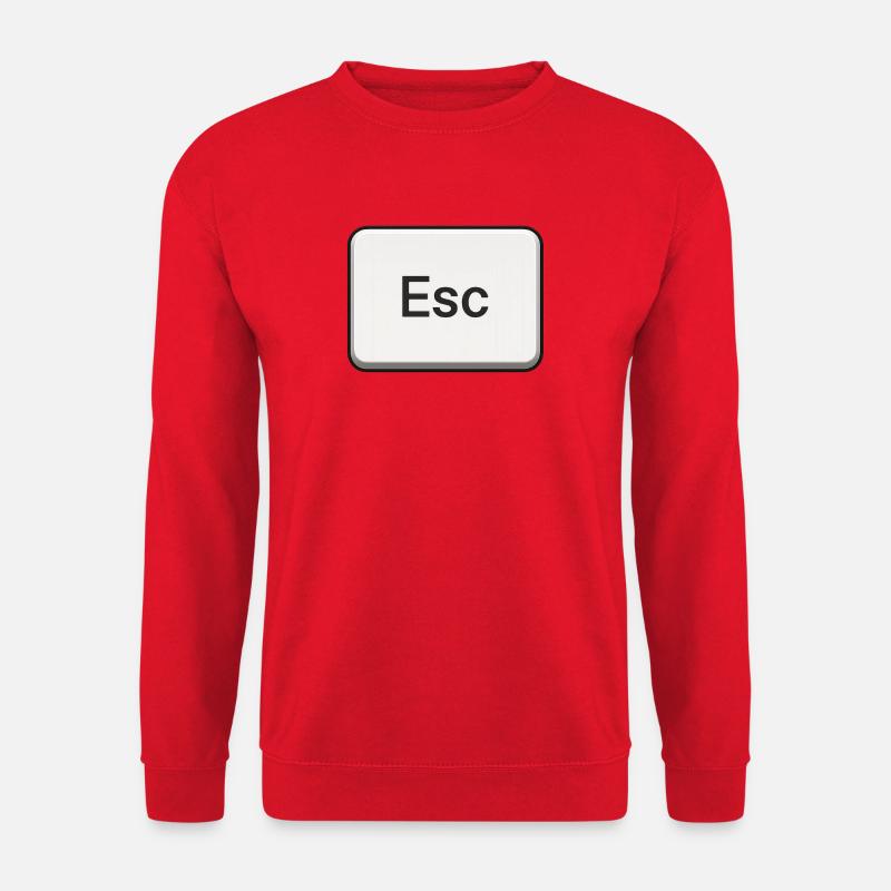 Taste Esc Shortcut - Unisex Pullover - Rot
