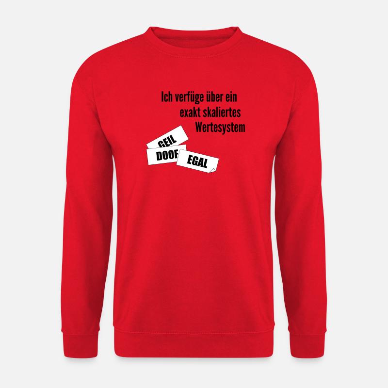 Werte - Unisex Pullover - Rot