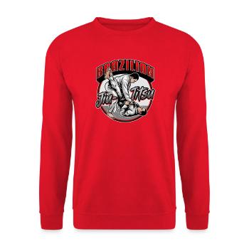Brasilianische Jiu-Jitsu-Kampfkünste - Unisex Pullover - Rot - Vorne - Alina (178cm) & Michal (187cm)