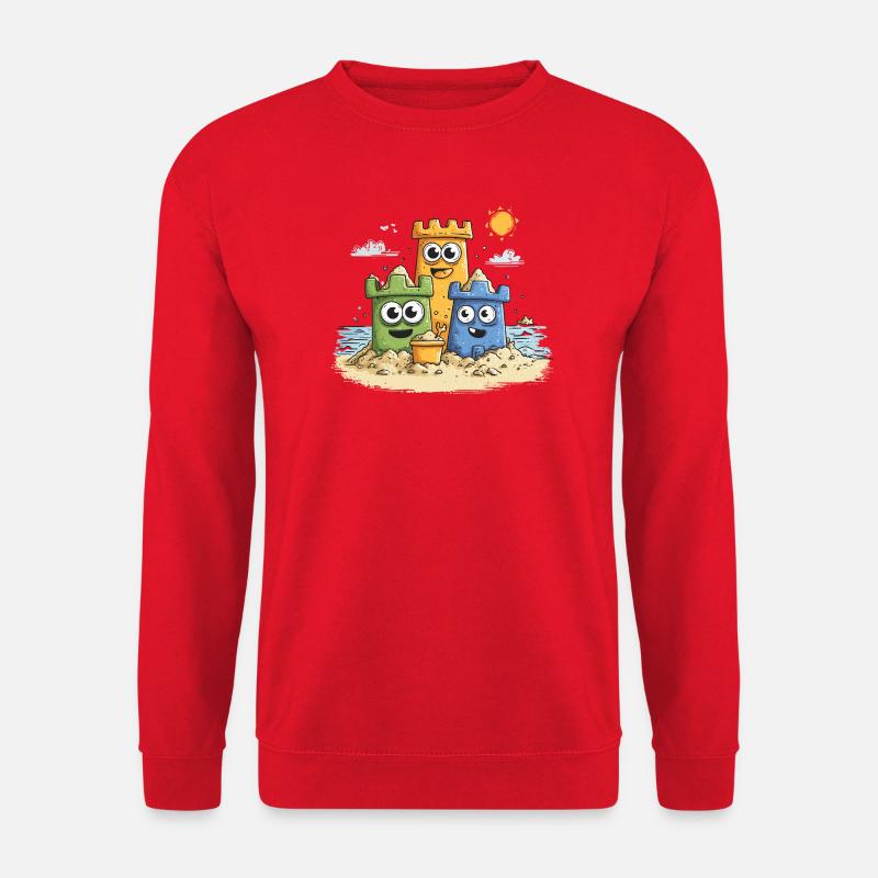 Sandkasten Helden am Strand - Unisex Pullover - Rot