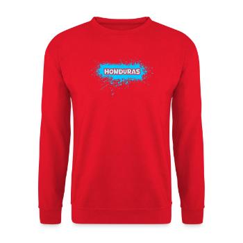Honduras als Sonne - Unisex Pullover - Rot - Vorne - Alina (178cm) & Michal (187cm)