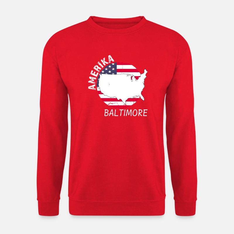 Baltimore - Unisex Sweatshirt - red