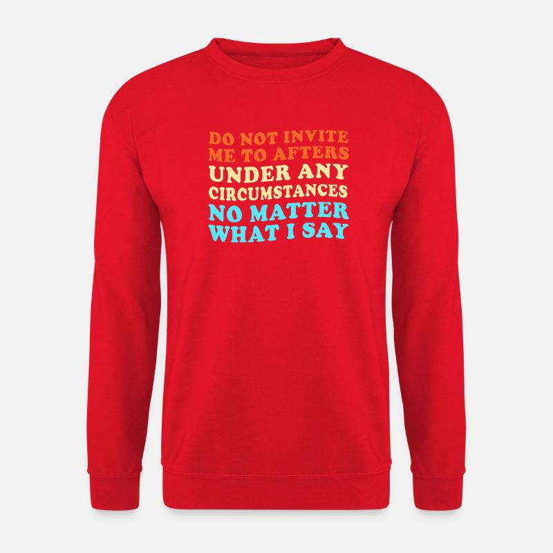 Techno House Electro Festival Hardstyle EDM - Unisex Sweatshirt - red