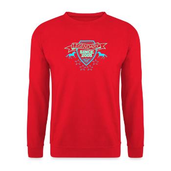 Horse 2005 - Unisex Sweatshirt - red - Front - Alina (178cm) & Michal (187cm)