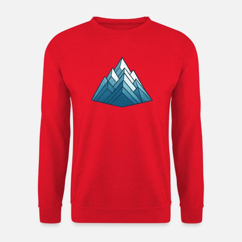 Berg – Ski – Wandern - Unisex Pullover - Rot