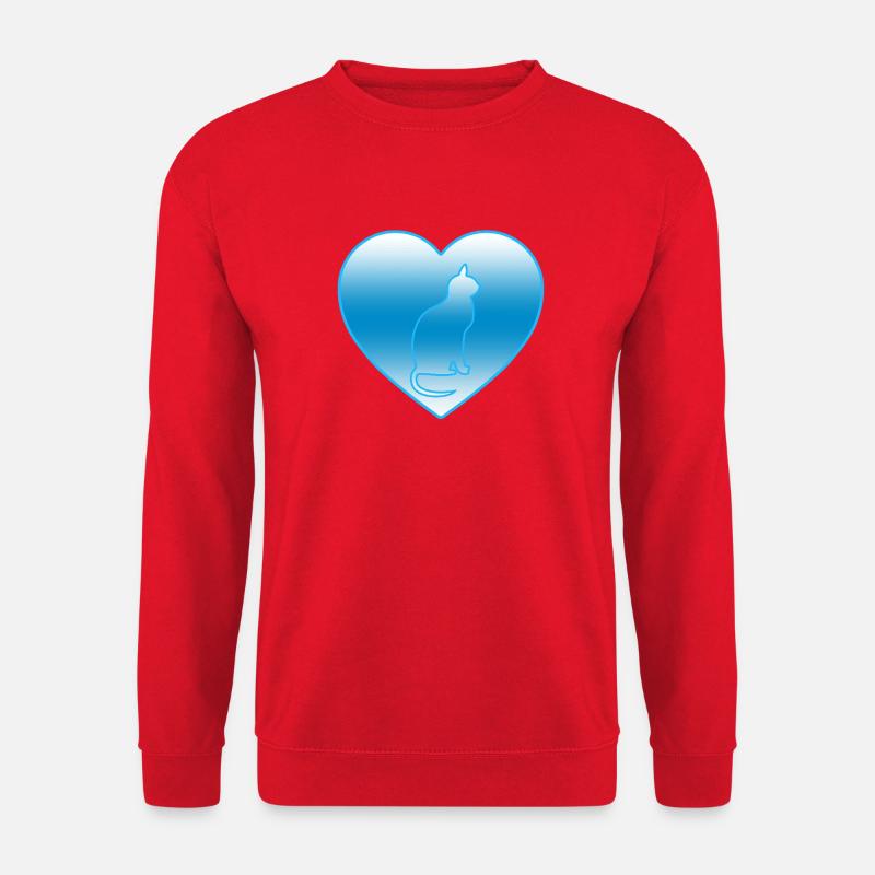Katze - Unisex Pullover - Rot