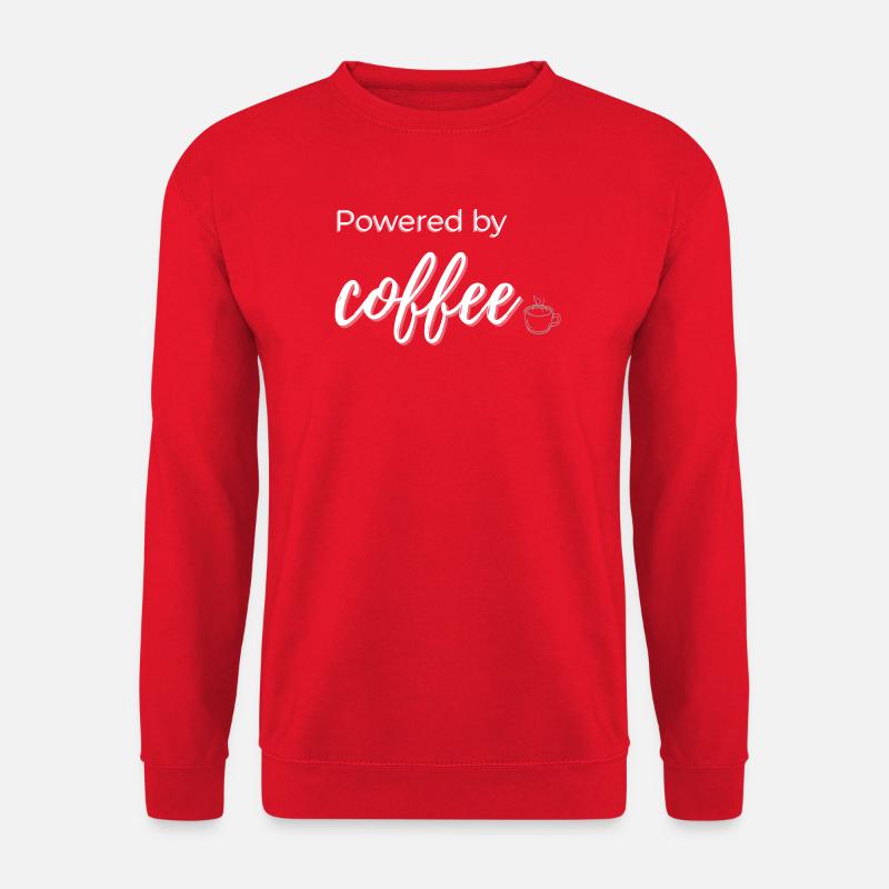 Powered by Coffee - Unisex Sweatshirt - red
