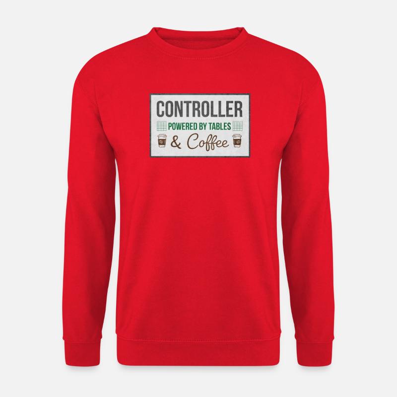 Controller Powered by Tables & Coffee - Unisex Pullover - Rot