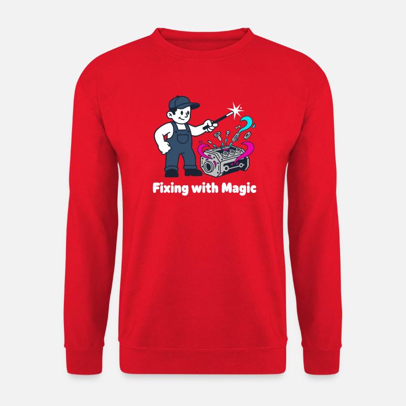 Magische Schrauberzauber - Unisex Pullover - Rot