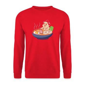 Sumo - Unisex Pullover - Rot - Vorne - Alina (178cm) & Michal (187cm)