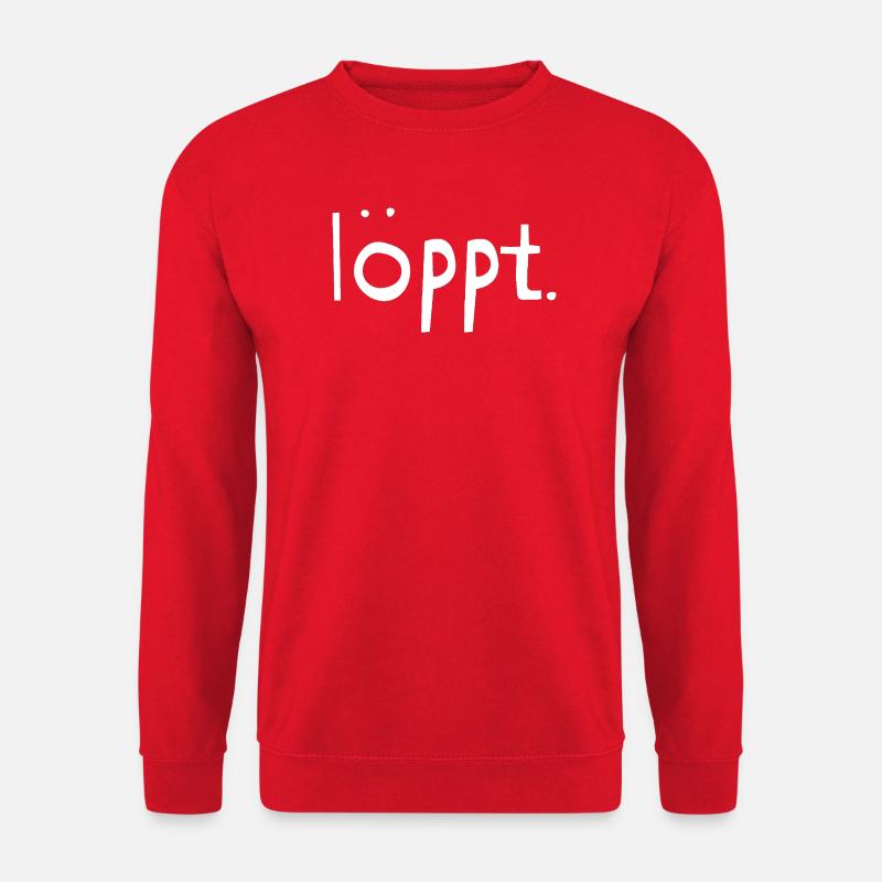 Loeppt-weiss - Unisex Pullover - Rot