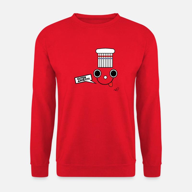 Koppie mit Kochmütze - Unisex Pullover - Rot