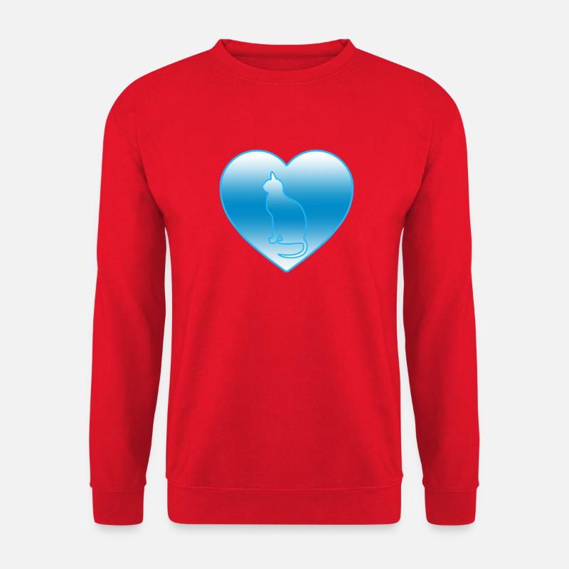 Katze - Unisex Pullover - Rot