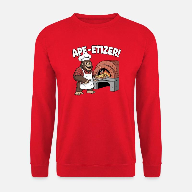 Ape-Etizer Pizza Chef - Unisex Sweatshirt - red