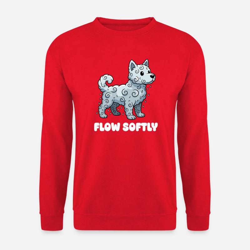 Wolkenhund Flow Sanft - Unisex Pullover - Rot