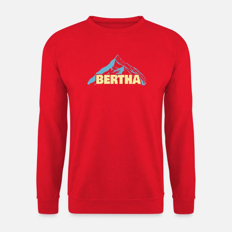 Frauenname Bertha - Unisex Pullover - Rot