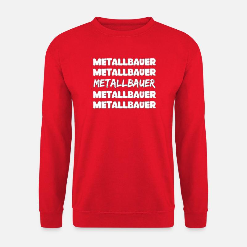 Metallbauer - Unisex Pullover - Rot