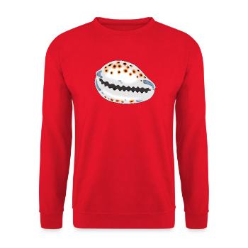 Shell with dots - Unisex Sweatshirt - red - Front - Alina (178cm) & Michal (187cm)