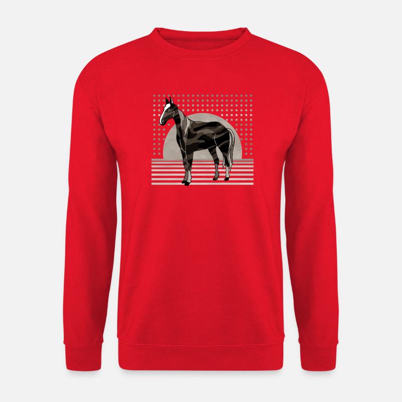Pferd - Unisex Pullover - Rot