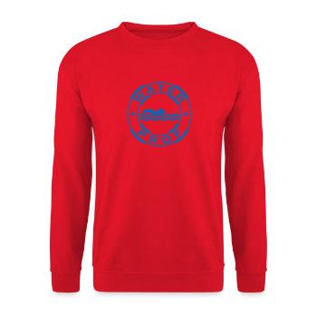 WASSERLEHRER! - Unisex Pullover - Rot - Vorne - Alina (178cm) & Michal (187cm)