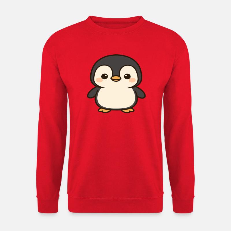 Kawaii Pinguin Charm - Unisex Pullover - Rot
